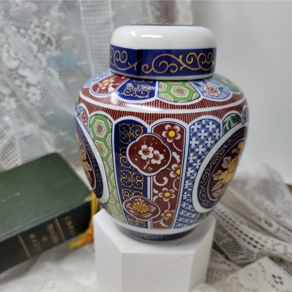 Vintage 6" Ginger Jar by Imari Imperial - Picture 7 of 11